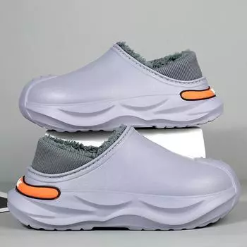 2025 New Winter Men s Warm Slippers Cotton Slippers Outdoor Indoor Men Warm Shoes Non-slip Mens Home Bedroom Plush Warm Slippers 38-39