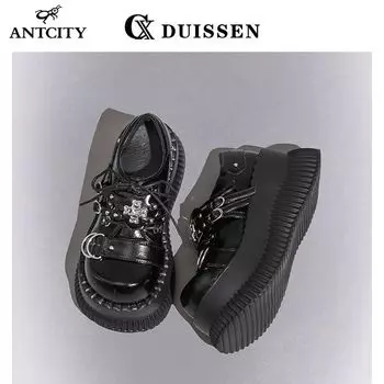 2025 New Y2g Thick Bottom Sweet Cool Hot Girl Punk Asian Culture Muffin Big Head Pumps Women 35