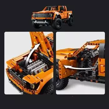 2025 Новый1379PCS Tech :10 F-150 Truck Car Blocks Pick Up Off-Road Bricks MOC 42126 Сборная игрушка для детей Подарки на день рождения для мальчиков Игрушки
