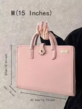 2025 Pink Laptop Protective Case & Handbag for Girls