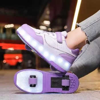 2025 spring and autumn new models burst shoelace light leather surface medium and older children parent-child children sports shoes childrenshoes 30 белый