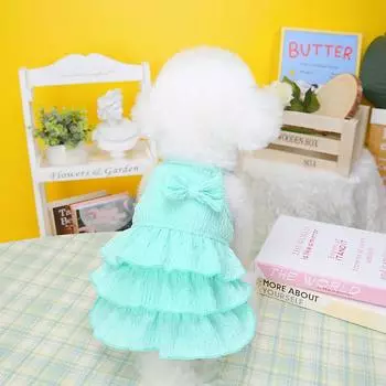2025 Spring Pet Clothes Dog Princess Dresses Puppy Dress Pet Skirt Puppy Dog Princess Dresses for Small Medium Cat Costume Pug