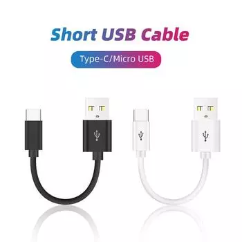 20/10 см ультра короткий USB-кабель типа C 3A штекер USB A на штекер Type-C кабель для передачи данных для Samsung Huawei Xiaomi кабель для быстрой зарядки