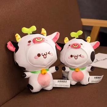 20/30/42 см Kawaii забавные игрушки-пельмени милые животные корова плюшевые куклы для детей девочки мягкая мультяшная подушка в подарок