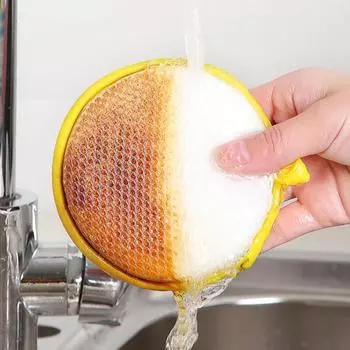 20/5Pcs Double Side Dishwashing Sponge Reusable Absorbent Scouring Pad Pan Pot Dish Wash Sponges Rags Household Cleaning Tools 5PCS
