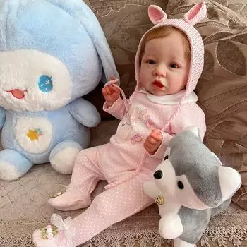 20-дюймовые куклы Saskia Bebe Reborn ручной работы с мягким виниловым сенсорным ощущением, реалистичные настоящие куклы для новорожденных