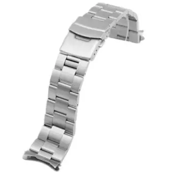 20 мм твердый изогнутый стальной ремешок для часов для Seiko Alpinist Prospex SPB157J1 SPB157