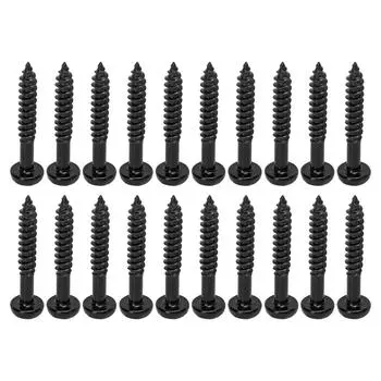 20 Pcs Pickup Mounting Screws Metal High Strength Replacement Electric Guitar Bass Pickup Screw чёрный