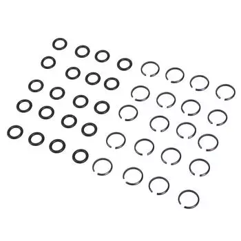 20 Sets Impact Wrench Retainer Rings Wrench Ring Replacement Ring Clamp with O Ring for Impact Wrench Accessories
