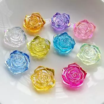 20 шт. 19 мм смола розы цветы кабошон с плоской задней частью DIY ювелирные изделия/украшения для рукоделия, цвета на выбор