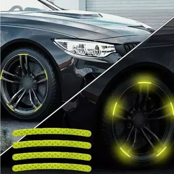 20 шт. красочные светоотражающие полосы для ступицы колеса автомобиля мотоцикла наклейки для стайлинга автомобиля наклейки для авто мото декора наклейки аксессуары