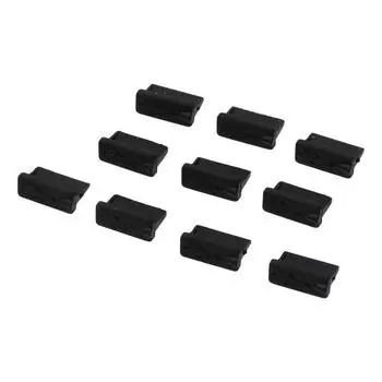 20 шт. резиновые заглушки для USB-портов, черные заглушки для USB-портов, пылезащитная крышка