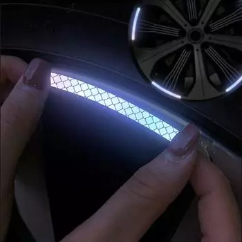 20 шт. универсальные 3D наклейки для автомобильных колес, предупреждающие наклейки для шин, светоотражающие декоративные наклейки для автомобильных колес, полоски, автомобильные внешние аксессуары