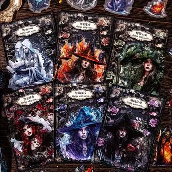 20 шт./упак. Набор наклеек Gothic Vampire Series Vintage Collage Scrapbooking Label Diy Diy Diy Journal Planner