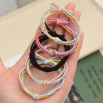 20 шт., высокоэластичная, прочная повязка на голову, кольцо для волос, модный головной убор для девочки, милая резинка, аксессуары для волос разноцветный