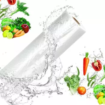 20 см x 30 см / 30 см x 40 см полиэтиленовый пакет для продуктов в рулоне, прозрачный пакет для хлеба и бакалеи, 200 пакетов/рулон 20*30cm/1 Roll (200 bags)