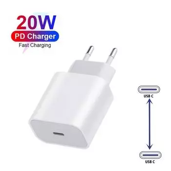 20 Вт USB-C адаптер для быстрого зарядного устройства PD настенное зарядное устройство для путешествий для iPhone 15 14 13 13Pro Max 12 12Mini iPad Pro