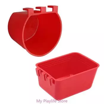 20PCS Bird Cage Cups for Chicken Feeder Waterer Cups Bird Cage Feeding Cups Cup Water Bowl for Poultry Wire Cage