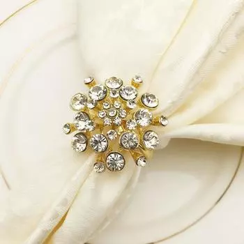 20pcs/lot Hotel restaurant napkin circle wedding napkin circle golden napkin holder Christmas napkin buckle desktop decorations золотой
