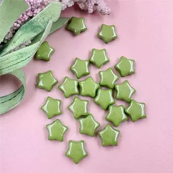 20Pcs Necklace Key Chain Making Beading Material Fashion Loose Beads Little Stars Shapeds for Bracelet DIY красный