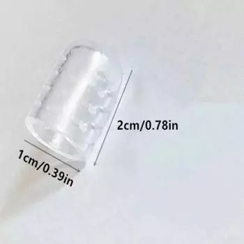 20pcs Transparent Breathable Silicone Toe Protectors Prevent Blisters, Calluses And Corn, Comfortable With High Elasticity M