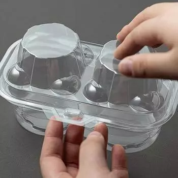 20Pcs Transparent Stackable Cupcake Container Cupcake Carrier Cupcake Cover 1