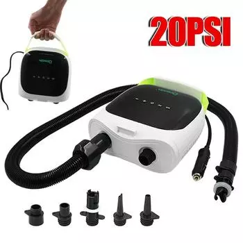 20PSI SUP насос перезаряжаемый 20PSI электрический надувной сдуваемый воздушный насос с 6 насадками для серфинга доска для гребли лодка каяк