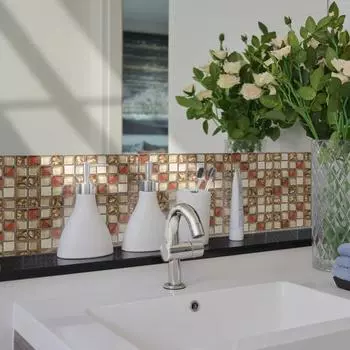 20шт самоклеящаяся плитка пол стены наклейка стикер DIY кухня ванная комната декор