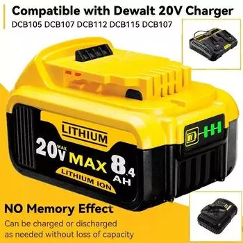 20V8400mah DCB205 ручная дрель электроинструмент 18650 литиевая батарея аккумулятор