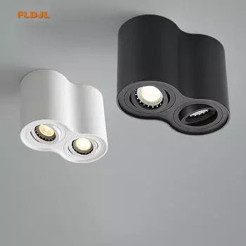 20W 24W Replaceable GU10 LED Bulb Surface Mounted LED COB Downlight Cold/Warm White for Bedroom Kitchen LED Ceiling Spot Light 20W&3000K&Not dimmable чёрный