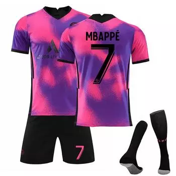 21/22 Saint-Germain Third Away Jerseys Детская футбольная форма Тренировочный костюм Комплект 16 чёрный