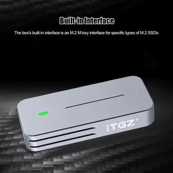 2230 2242 M.2 NVMe/NGFF корпус адаптера NVMe-USB M.2 коробка 10 Гбит/с USB3.2 Gen 2 M2 SSD корпус для 2230 2242 RTL9210B/JMS583