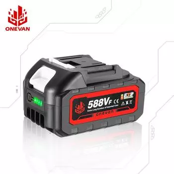 588VF литий-ионный аккумулятор с индикатором заряда батареи для Makita BL1830 BL1840 BL1850 аккумулятор для электроинструмента с вилкой ЕС 1Pcs Battery