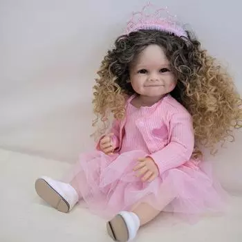 22 55 см кукла-реборн Sweet Smile, девочка, Рая, полное виниловое тело, новорожденная кукла, которую можно купать, реалистичные игрушки для кукол-младенцев для детей, подарки на день рождения, Рождество 55cm