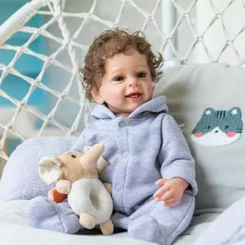 22 55 см полностью силиконовое тело Bebe Reborn кукла Yannik реалистичная кукла новорожденного мальчика с 3D-рисованной кожей милая кукла-регенерация детская игровая игрушка дом 55cm