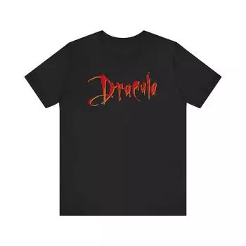 230 г/м 100% хлопок Bram Stoker S Dracula Snes ретро-стиль логотип унисекс трикотажная футболка с коротким рукавом XXS чёрный