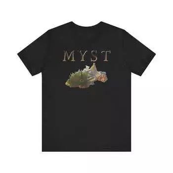 230 г/м 100% хлопок Myst Pc PS1 Saturn ретро-стиль обложка Art унисекс трикотажная футболка с коротким рукавом XXS чёрный