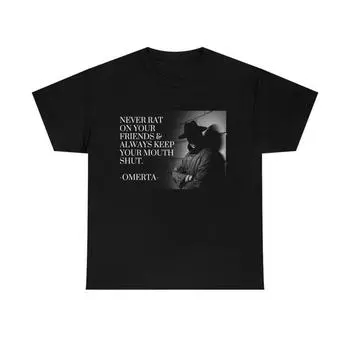 230 г/м 100% хлопок Omerta Never Rat Gangster унисекс плотная хлопковая футболка XXS чёрный