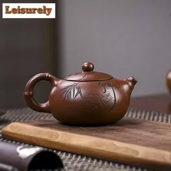 230 мл подлинный исинский фиолетовый чайник из глины ручной работы Xishi чайник на заказ косметический заварник для чая китайские аксессуары Zisha подарок