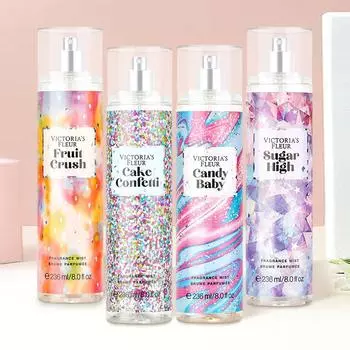 236 мл Victoria Fragrance Body Spray Духи Женские духи Стойкий аромат Легкий аромат Цветочный фруктовый парфюм