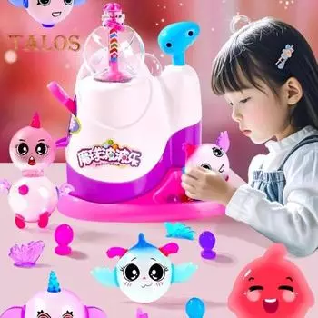 236 шт./компл. DIY Sticky Ball Doll Toys Kit с надувным устройством для мячей 102 воздушных шара 118 аксессуаров для украшения 90 наклеек с эмоциями для малышей, мальчиков и девочек, цветные set