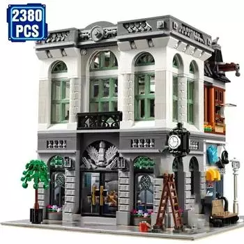 2380PCS Brick Bank Kit Building Block Expert Assembly Bricks Compatible With 10251 Toys for Kids Adult18 Birthday Christmas Gift