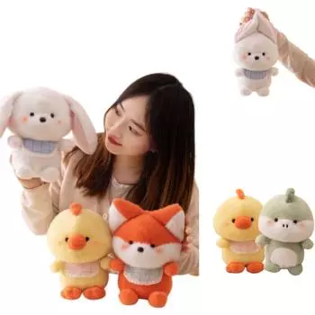 23 см Kawaii Creative Animal Farm Series Мягкие плюшевые игрушки Удобный диван Украшения День рождения Хэллоуин Подарки для девочек и детей about 23cm
