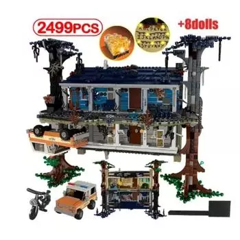 2499 шт. Город Stranger Things The Upside Down Building Blocks 75810 Bricks Set Toys For Children Birthday Christmas Gifts