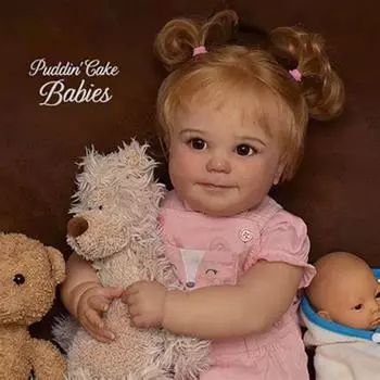 24-дюймовый комплект для куклы Reborn June Open Eyes Blank Neopainted Newborn Doll Kits DIY Simulation Doll Mold для коллекционера кукол Unfinished Baby Doll Accessories doll kits