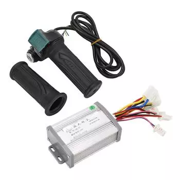 24V 1000W Контроллер коллекторного двигателя для велосипеда с ручкой газа поворотного типа и ключами, Комплект для переоборудования электрического велосипеда