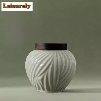 250 мл Beixitang Distant Mountain Stripe керамическая коробка для чая органайзер влагостойкий японский контейнер для хранения чая Caddy Pots