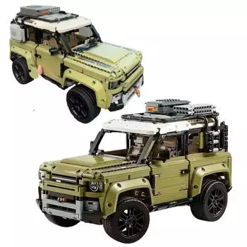 2573PCS Technical Land Off-road Defender Classic Car Building Blocks 42110 Set Model MOC Vehicle Toys Bricks для мальчиков, подарок для взрослых