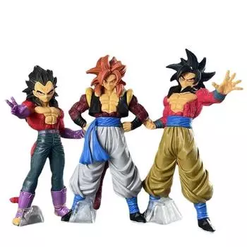 25 см аниме Dragon Ball Gogeta Ssj4 Фигурка Super Saiyan 4 Son Goku Vegeta Фигурка ПВХ Фигурки Модель игрушки для детей Подарок