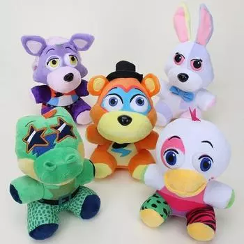 25 см Five Nights At Freddy s 4 FNAF Glamrock Фредди Чика Ванни плюшевые игрушки мягкие куклы вещи игрушки в подарок для Montgomery Gato